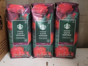 Starbucks Cafe Verona Dark Roast ground coffee 3ct 16oz bags