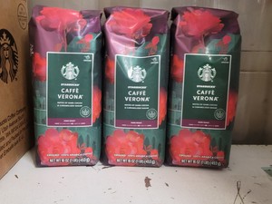 Starbucks Cafe Verona Dark Roast ground coffee 3ct 16oz bags