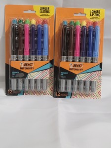 BIC Intensity 12pk Permanent markers lot of 2