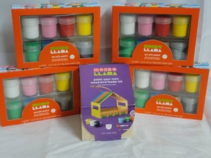 Mondo Llama Bird Feeder kit and Acrylic Paints