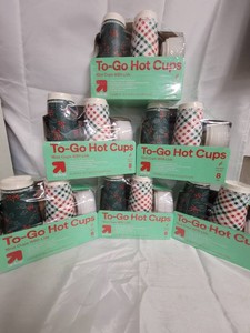 Lot of (6) 8pk 16oz To-Go Hot Cups with lids