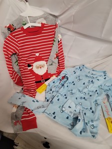 NEW toddler BOY 2pc long sleeve top and pajama pant sets sizes 24 months to 3T