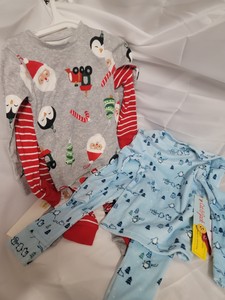 NEW toddler BOY 2pc long sleeve top and pajama pant sets sizes 24 months to 2T