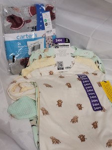 NEW Toddler BOY size 24 months 3pc Sleep and Play footie pajamas and 2T Fleece footie pajamas