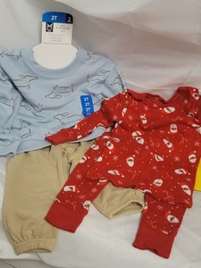 NEW toddler BOY 2pc pajama set plus 2pc playwear set size 2T