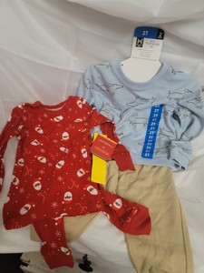 NEW toddler BOY 2pc pajama set plus 2pc playwear set size 2T