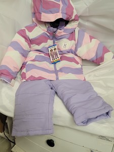 New toddler GIRL size 2T Hurley 2pc jacket and snow pants set