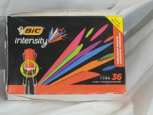 Bic Intensity Chisel Tip Permanent Marker 36ct