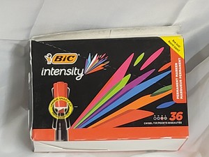 Bic Intensity Chisel Tip Permanent Marker 36ct