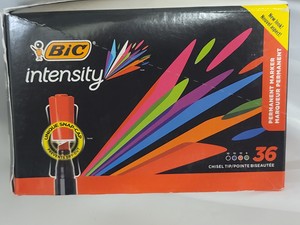 Bic Intensity Chisel Tip Permanent Marker 36ct