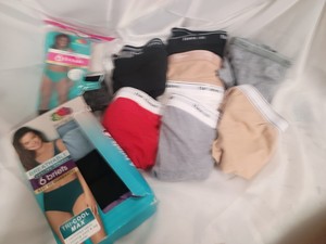 Womens new XL8 Hanes and Fruit of the Loom hi-cut brief underwear open packages