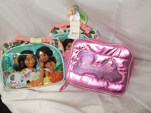 Moana2 and Barbie childrens zip around insulated lunch sacks