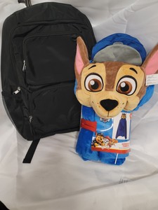 Paw Patrol 30x50in Hooded Throw & Black Padded Backpack