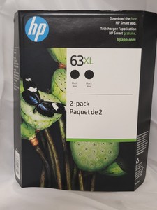 2-pack HP 63XL printer ink