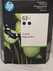 2-pack HP 63XL printer ink