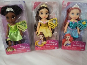 Trio of Disney Princess Doll figures
