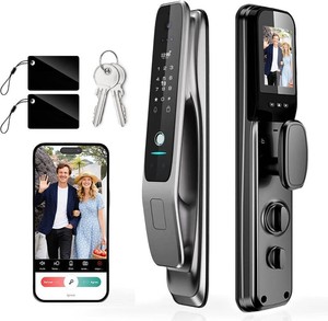$259 3D Face Recognition Smart Lock with Camera, Palm Vein Keyless Entry
