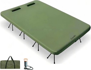 $169 Freein Double Camping Cot, Queen Size, 7 PSI Inflatable Mattress