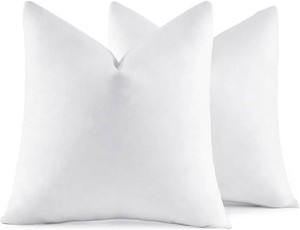 MIULEE 26x26 Euro Pillow Inserts, Set of 2 Feather Down Throw Pillows