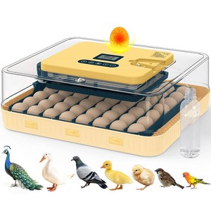 $117 Incubators for Hatching Eggs, 68 Eggs Incubator with Egg Candler, Auto Egg Turner, Temp & Humidity Control, Hatch Day, 360  Viewing for Chicken, Duck, Quail Eggs, Ideal for Farm