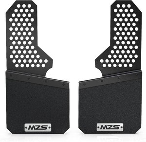 MZS Mud Flaps Splash Guards For Larger SUV Lifted SUVs Offset No Drill 2Pc
