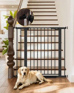 InnoTruth 29.6-39.1 in Wide x 35.5 in High Extra Tall Baby Gate, Black