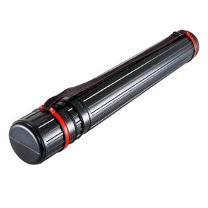 U.S. Art Supply Black Telescoping Drafting Tube - 3-14 Outside2-78 Inside Diameter, Expands 25 to 42-12, Durable Protection with Shoulder Strap - Ideal for Posters, Blueprints, Art & More