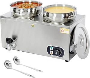 $160 CTJ Electric Soup Warmer 7.4QT Commercial Nacho Cheese Food Warmer, Double