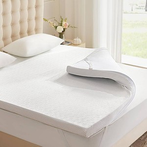 Eiayeebil 2 Inch Memory Foam Mattress Topper Twin XL, Memory Foam Pad with Removable & Washable Cover, Bed Topper for Back Pain, Non-Slip Ventilated Design, Twin XL Size