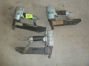 Hitachi Staplers x 3 Pneumatic