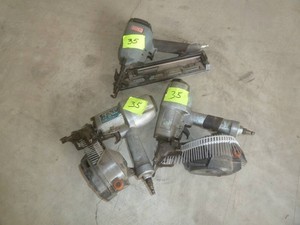 Senco Finish Gun & Hitachi Coil Guns x 2