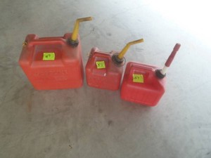 Gas Cans x 3