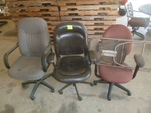 Swivel Office Chairs x 3