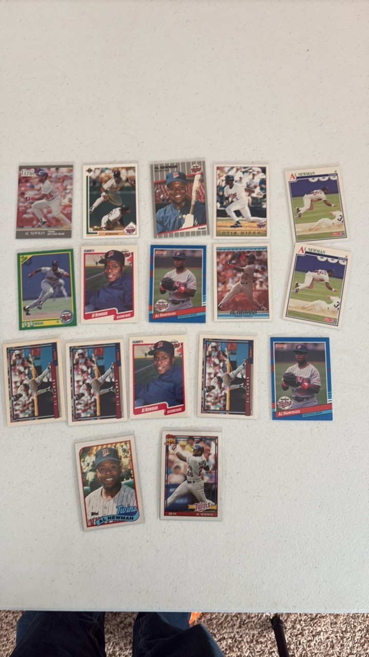 Al Newman Minnesota Twins Card Lot