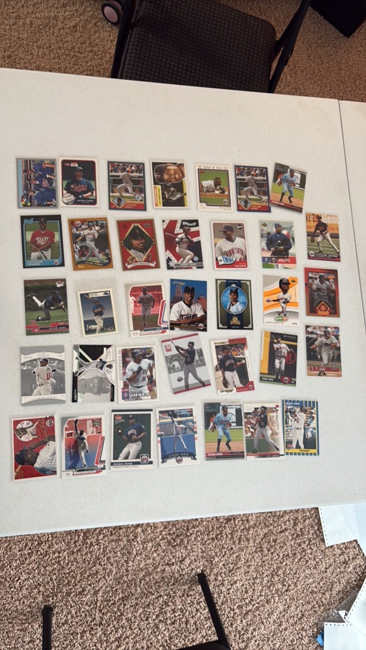 Jacque Jones Minnesota Twins Card Lot
