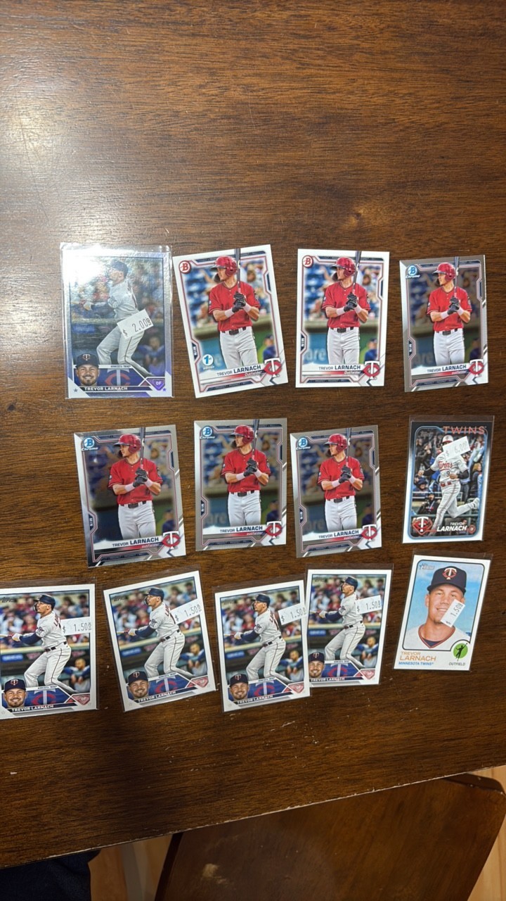 Trevor Larnach Minnesota Twins Card Lot