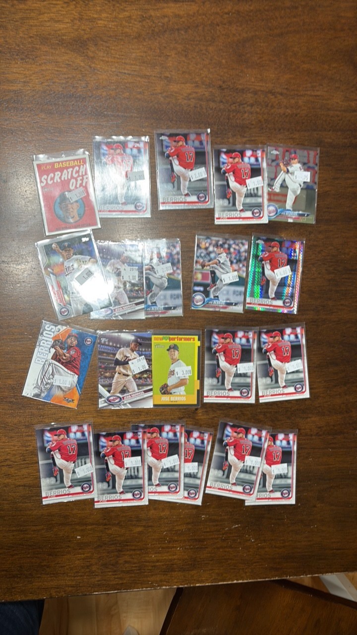 Jose Berrios Minnesota Twins Card Lot