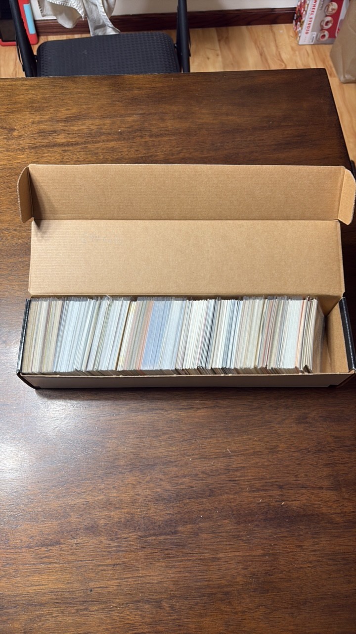 Box of Minnesota Twins Cards, Mix of Years, Players and Card Companies
