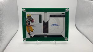 2018 Panini Playbook Football Marquez Valdes-Scantling Rookie Card Booklet Autograph HUGE Jersey Patch #d 2025