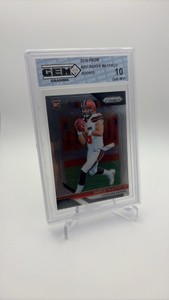2018 Panini Prizm Baker Mayfield Rookie Card Gem Graded Perfect 10 Gem Mint