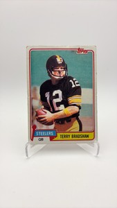1981 Topps Terry Bradshaw Card Vintage Football