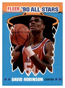 1990-91 Fleer - All-Stars David Robinson #10 4 Stars on Front