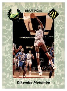 1991 Classic Draft Picks - Dikembe Mutombo #3 (RC)
