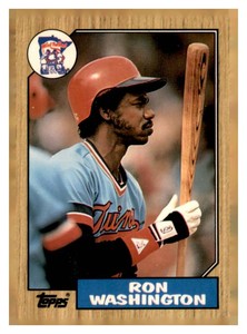 1987 Topps Ron Washington TOPPS TIFFANY RARE VERSION