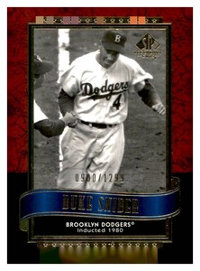 2003 SP Legendary Cuts - Duke Snider #31 1299