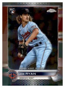2022 Topps Chrome Update Series - Rookie Debut Joe Ryan #USC94 (RC)