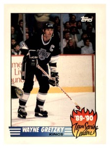 1990-91 Topps - Team Scoring Leaders Wayne Gretzky #12