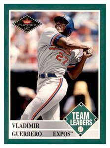 2001 Fleer Platinum - Team Leaders Vladimir Guerrero #444 Rookie Card