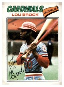 1977 Topps Lou Brock Vintage Baseball Card