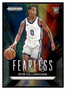 2024-25 Panini Prizm Draft Picks - Fearless Robert Dillingham #7 (RC)
